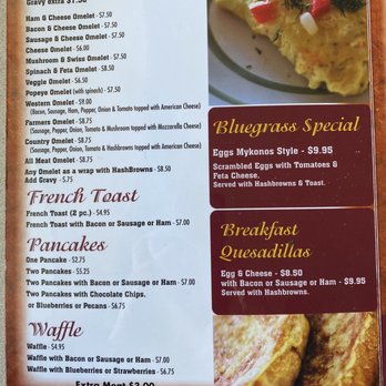 Blue Grass Restaurant - Menu - Seafood Near Me - La Center, Kentucky