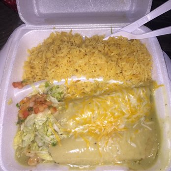 Acapulco - 1 chicken and 1 shrimp enchilada with green sauce and rice. $13.99 ($3 up barge for seafood) - Mexican Near Me - Waipahu, Hawaii Acapulco - 1 chicken and 1 shrimp enchilada with green sauce and rice. $13.99 ($3 up barge for seafood) - Mexican Near Me - Waipahu, Hawaii