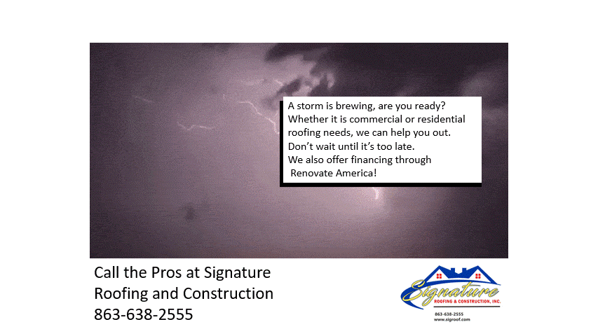 Slide of Signature Roofing and Construction