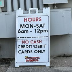 Juanderful Burrito - No cash.