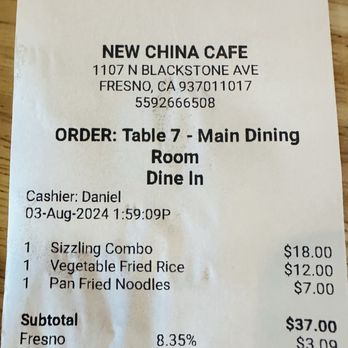New China Cafe - Broooo only paid $40! For all this food and it feed 3 adults! With left overs!!! I'm not lying - Chinese Near Me - Fresno, California New China Cafe - Broooo only paid $40! For all this food and it feed 3 adults! With left overs!!! I'm not lying - Chinese Near Me - Fresno, California