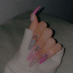 Pampered Nails - Pink Theme W/ Gems!