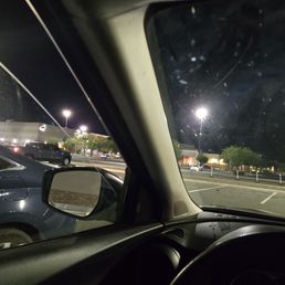 Gas station parking lot after I was refused entry. Gas station parking lot after I was refused entry.