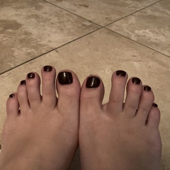 Gloss & Feathers - Regular pedicure + add gel polish - Nail Salons Near Me - Phoenix, Arizona Gloss & Feathers - Regular pedicure + add gel polish - Nail Salons Near Me - Phoenix, Arizona
