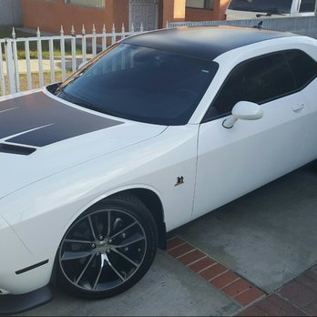 Redline GTLA - End result, front view of challenger. Roof wrap in matt black - Car Stereo Installation Near Me - Hawthorne, California Redline GTLA - End result, front view of challenger. Roof wrap in matt black - Car Stereo Installation Near Me - Hawthorne, California