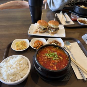 Gumii - Kimchi Jigae plus rice and Bonchon - Korean Near Me - Naperville, Illinois Gumii - Kimchi Jigae plus rice and Bonchon - Korean Near Me - Naperville, Illinois