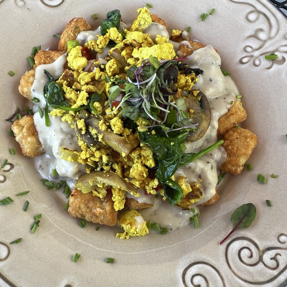Vegan hangover cure with tofu scramble Vegan hangover cure with tofu scramble