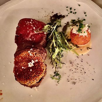 Monarch - Comte Crusted Filet Mignon - Italian Near Me - Dallas, Texas