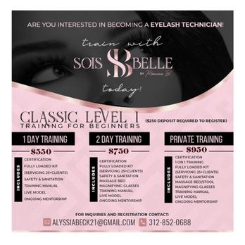 Sois Belle - Invest in yourself! #professionalinstructor - Eyelash Service Near Me - Chicago, Illinois Sois Belle - Invest in yourself! #professionalinstructor - Eyelash Service Near Me - Chicago, Illinois