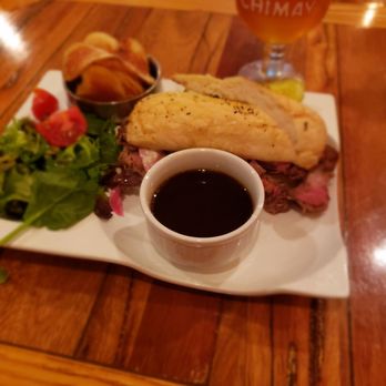 Vaudeville - French dip and something to wash it down with - New American Near Me - Fredericksburg, Texas