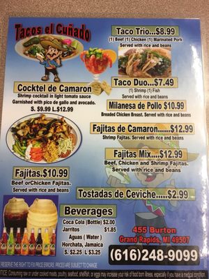 Menu photo 3 Tacos El Cuñado Grand Rapids, MI Menu photo 3 Tacos El Cuñado Grand Rapids, MI