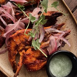 Shrimp with lemon jam + habanero.