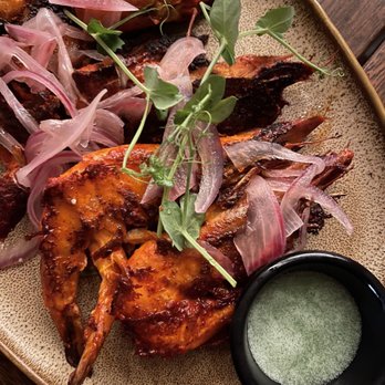 El Mirador Restaurant - Shrimp with lemon jam + habanero. - Mexican Near Me - Todos Santos, BCS
