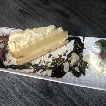 Moussaka Mediterranean Kitchen - Lemon Limoncello Mascarpone Cake - Mediterranean Near Me - San Leandro, California Moussaka Mediterranean Kitchen - Lemon Limoncello Mascarpone Cake - Mediterranean Near Me - San Leandro, California