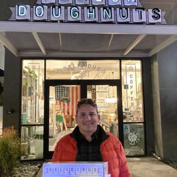 Parlor Doughnuts - We treated our friend Javier to Parlor's after a cold pier stroll - Donuts Near Me - Oceanside, California Parlor Doughnuts - We treated our friend Javier to Parlor's after a cold pier stroll - Donuts Near Me - Oceanside, California