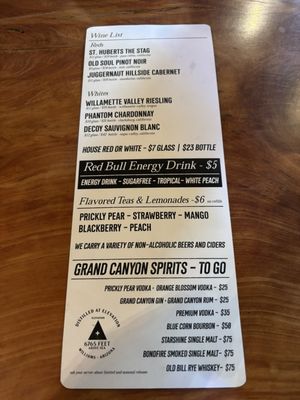 Menu photo 2 Grand Canyon Brewing + Distillery Williams, AZ