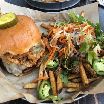 Broderick - El charro burger with Banh Mi Fries - Burgers Near Me - Walnut Creek, California