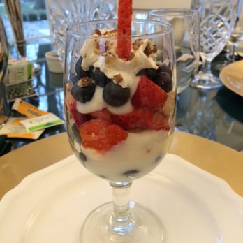 A Storybook Inn - Breakfast #1: Fresh fruit and yogurt parfait. - Hotels Near Me - Versailles, Kentucky A Storybook Inn - Breakfast #1: Fresh fruit and yogurt parfait. - Hotels Near Me - Versailles, Kentucky