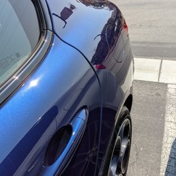 The window isn't opaque anymore and the car has color again