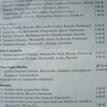 La Tombola - Speisekarte - Pizza Near Me - Essen, NW