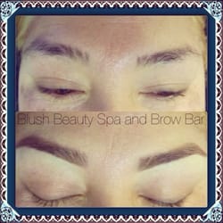 Blush Beauty Spa and Brow Bar - Blush brows before and after.