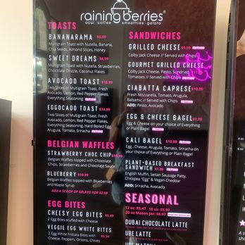 Raining Berries - Alafaya - Menu - Acai Bowls Near Me - Orlando, Florida Raining Berries - Alafaya - Menu - Acai Bowls Near Me - Orlando, Florida
