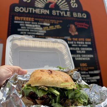 Sol Brothers Southern BBQ - Jerk Chicken Sandwich - Food Trucks Near Me - Kihei, Hawaii
