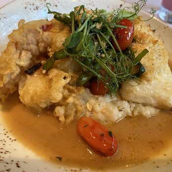 Roy's Waikiki - Sea Bass, Tempura Lobster Tail and mushroom rossoto - Hawaiian Near Me - Honolulu, Hawaii Roy's Waikiki - Sea Bass, Tempura Lobster Tail and mushroom rossoto - Hawaiian Near Me - Honolulu, Hawaii