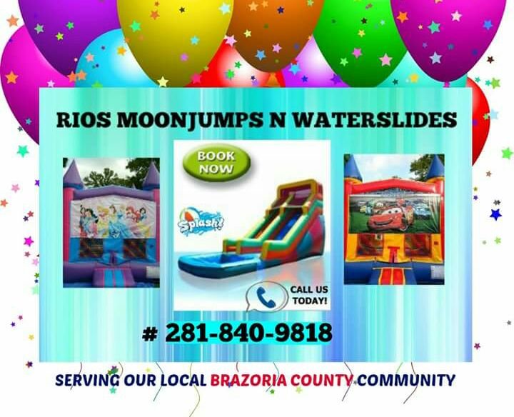 RIOS MOONJUMPS N WATERSLIDES Party Equipment Rentals Corrigan, TX Phone Number Yelp