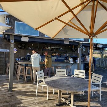 The Wyld Dock Bar - View of the bar from our table. - New American Near Me - Savannah, Georgia