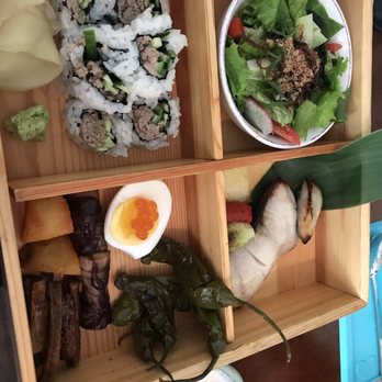Wasan Brooklyn - Cod lunch bento with smoked duck roll - Japanese Near Me - Brooklyn, New York Wasan Brooklyn - Cod lunch bento with smoked duck roll - Japanese Near Me - Brooklyn, New York