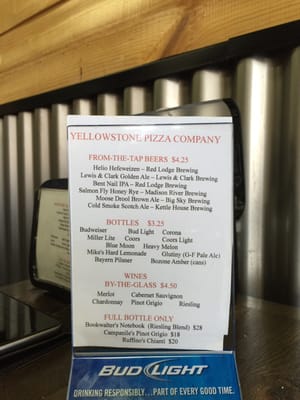 Menu photo 8 Yellowstone Pizza Company Gardiner, MT Menu photo 8 Yellowstone Pizza Company Gardiner, MT