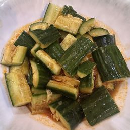 Smashed cucumbers Smashed cucumbers