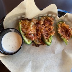 Donatos Pizza - Stuffed jalapeños. Very tasty but HOT!