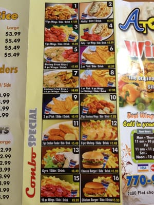 Menu photo 1 A Town Wings Atlanta, GA