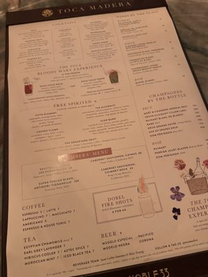 Menu photo 1 Toca Madera Las Vegas, NV