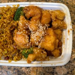 Pacific Fusion - Sesame ? Chicken Combo Plate