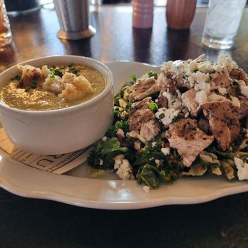 Ida Claire - Lunch special jalepeno soup and salad with grilled chicken. - Southern Near Me - Addison, Texas Ida Claire - Lunch special jalepeno soup and salad with grilled chicken. - Southern Near Me - Addison, Texas