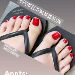 Perfect Palms Salon - Dazzle Dry pedicure