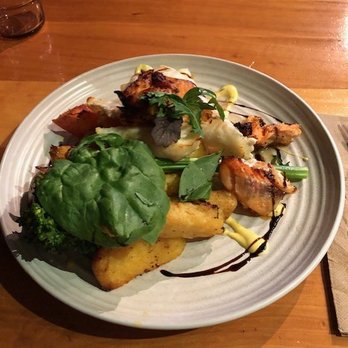 The Ranch Bar & Grill - Monkfish and Salmon Stack (Large Plate - Entree Size), Te Anau NZ - American Near Me - Te Anau, STL