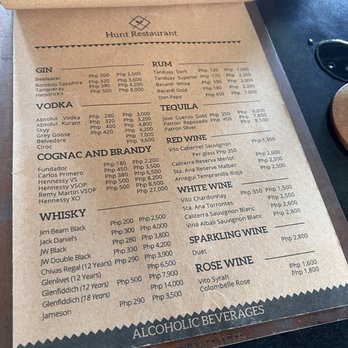 The Funny Lion - Bar menu page 1 - Hotels Near Me - El Nido, PLW