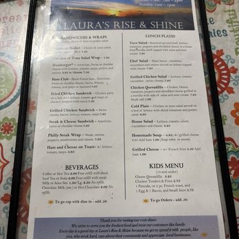 Laura's Rise & Shine - Not too expensive menu items - Breakfast & Brunch Near Me - Hampton, Virginia