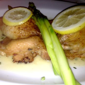 Ocean Prime - Gerber Farms Chicken, asparagus, lemon pan jus - Seafood Near Me - Tampa, Florida Ocean Prime - Gerber Farms Chicken, asparagus, lemon pan jus - Seafood Near Me - Tampa, Florida
