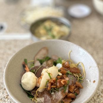 My Vi Mi Gia #2 - 9. MI DAC BIET + HOANH THANH (Kho) : House Special Dry Wonton Yellow Egg Noodles w/Wontons On The Side | $14.99 (S) - Vietnamese Near Me - Garden Grove, California My Vi Mi Gia #2 - 9. MI DAC BIET + HOANH THANH (Kho) : House Special Dry Wonton Yellow Egg Noodles w/Wontons On The Side | $14.99 (S) - Vietnamese Near Me - Garden Grove, California