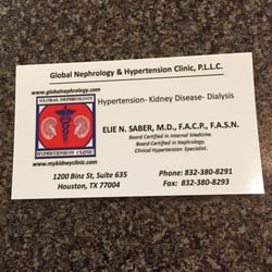 Global Nephrology & Hypertension Clinic - Business Card