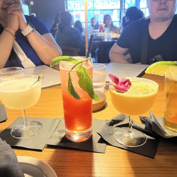 Station 16 - drinks (L-R) Lychee Martini, Strawberry Mojito, Passion Lemon Drop, Modelo . All the drinks are yummy!!!!!! - Cocktail Bars Near Me - Elk Grove, California Station 16 - drinks (L-R) Lychee Martini, Strawberry Mojito, Passion Lemon Drop, Modelo . All the drinks are yummy!!!!!! - Cocktail Bars Near Me - Elk Grove, California