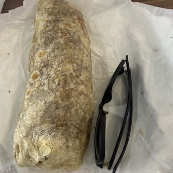 El Mofles Taco Shop - Size comparison for normal burrito - Mexican Near Me - El Cajon, California
