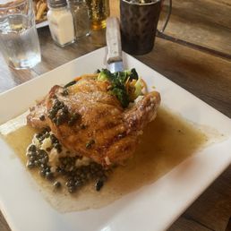 a plate of food on a table