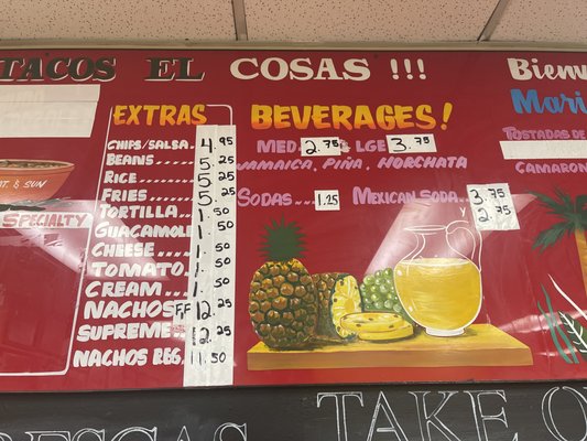 Menu photo 2 Tacos El Cosas Chatsworth, CA Menu photo 2 Tacos El Cosas Chatsworth, CA