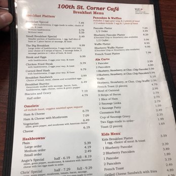 100th St Corner Cafe - Cafes Near Me - Urbandale, Iowa 100th St Corner Cafe - Cafes Near Me - Urbandale, Iowa